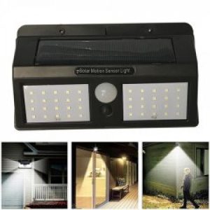 Уличный фонарь Solar Motion 40 LED с датчиком движения (комплект 4 шт.) Черный (1626yop)