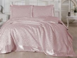 Покрывало с наволочками First Choice Sonil Frida Pudra Евро 240*260 см + 2 наволочки 50*70 см + наволочка 40*40 см арт.Frida Pudra