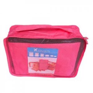 Набор органайзеров для путешествий 6-в-1 Розовый