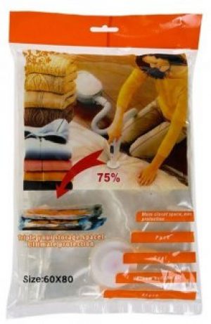 Вакуумные пакеты для одежды XIFU 80x120см прозрачные