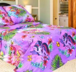 Постель в детскую кроватку Единорог / Комплект детского постельного белья. Ткань Бязь / Коттон