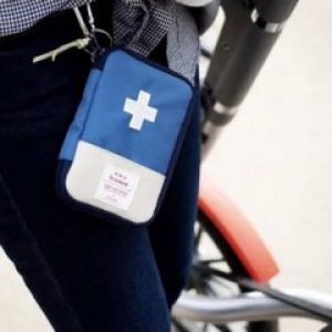 Мини аптечка органайзер для путешествий. Синяя