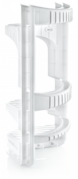 Угловая полочка в ванную Dunya Plastik белый 09166