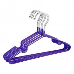 Набор металлических вешалок с силиконовым покрытием Фиолетовый 10 шт HMD 107-10224256