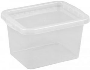 Ящик для хранения Plast Team BASIC с крышкой 8 л прозрачный (TEA-2294)