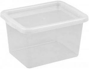 Ящик для хранения Plast Team BASIC с крышкой 13л прозрачный (TEA-2295)
