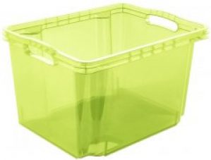 Ящик для хранения Keeeper Franz 13.5л прозрачный салатовый (Кее-0274.2)