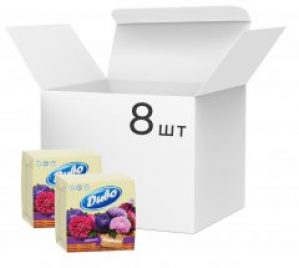 Упаковка салфеток бумажных Диво 24х24 см 1 слой 100 шт х 8 упаковок Желтые (4820003831656)