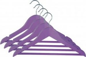 Набор вешалок Мій Дім 33.5 х 16 х 1.2 см Розовый 4 шт (RE09485/4)