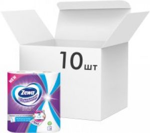 Упаковка бумажных полотенец Zewa Premium 10 шт по 2 рулона (7322540871074)