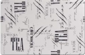 Сервировочный коврик Zeller Coffee&Tea белый 43.5 х 28.5 см (Z26900)