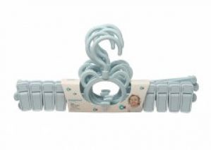 Вешалка детская с держателями Babyhood голубая 5 шт (BH-725B) (6923149603922)