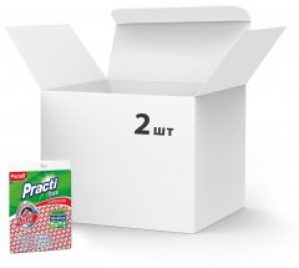 Упаковка тряпок универсальных прорезиненных Paclan Practi Maxi 2 в 1 Турбо 2 шт (4607036875068)
