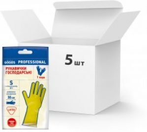 Упаковка перчаток хозяйственных More Goods Professional латексных S 5 пар (4820201211359)