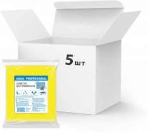 Упаковка вискозных салфеток разноцветных More Goods Professional 5 шт по 5 салфеток (4820201210925)