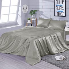 Комплект постельного белья Zastelli Искусственный шелк 175x210 Grey (2500000963056)