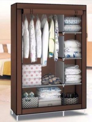 Складной тканевый шкаф STORAGE WARDROBE 105 на 2 секции (90х45х170 см)
