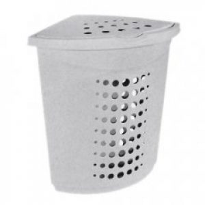 Корзина для белья Алеана угловая 45 л Серая (99-122051)