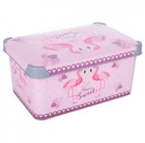 Ящик для хранения вещей Kastamonu Decor flamingo 0646 DECOR FLAMINGO С/КР. 5 Л
