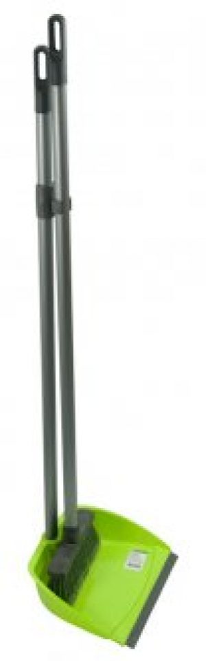 Совок для мусора Buroclean с резиновой вставкой+щетка с ручкой (10300501)