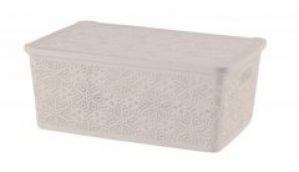 Кошик з кришкою VIOLET HOUSE CAPPUCHINO Ажур (6481597)