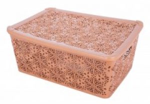 Кошик з кришкою VIOLET HOUSE CREAM Ажур (6548868)