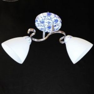 Люстра на 2 плафона синяя 1967472/2blu