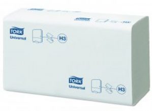 Бумажные листовые полотенца Tork Singlefold (Universal) сложение V