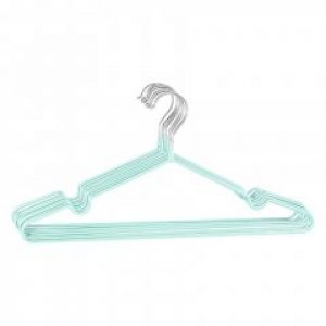 Набор вешалок Hanger металлических c силиконовым покрытием 40 см 10 шт мятные (03-01-08) (03-01 -08)