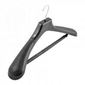 Вешалка СПВ с широким плечом для верхней одежды 48 см черная (05-23-01)