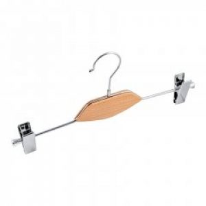 Вешалка Hanger для брюк с прищепками и светлой деревянной вставкой 36 см (06-09-03) (37140)