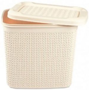 Корзина UCS Knit прямоугольная 10 л Кремовая (86008)