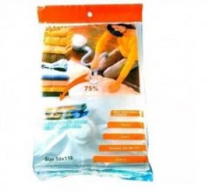 Вакуумный пакет для хранения вещей и одежды HLV 80х110 см 5 шт