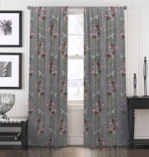 Комплект штор Di&Di Прованс Цветы на сером фоне 175х250 2 шт (ROZ6400055076)