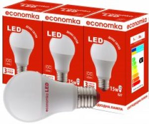 Светодиодная лампа Economka LED A60 15 Вт E27 4200K (3 шт)