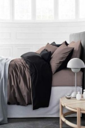 Комплект постельного белья MirSon Сатин Premium Dark Chocolate 0211+0055 160х220 (2200001479197)