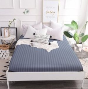 Простынь на резинке MirSon Graphite 160x190х25 см (2200001435124)