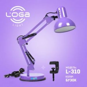 Настольная лампа Пантограф LOGA Light L-310 Сирень