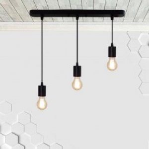 Светильник подвесной на 3-лампы CEILING-3 E27 чёрный