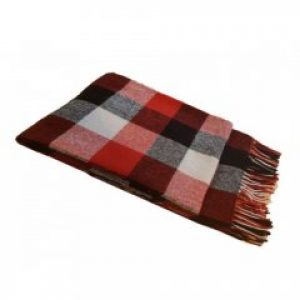 Плед-покрывало полушерстяной 140х200см 250г/м2 19P-1-red (Красный)