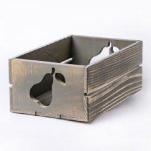 Ящик деревянный с грушей Мастерская мистера Томаса 15х35х9.5см серый