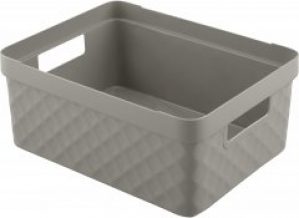 Корзина пластиковая Heidrun Diamond Box 11 л Серая (922_серая)