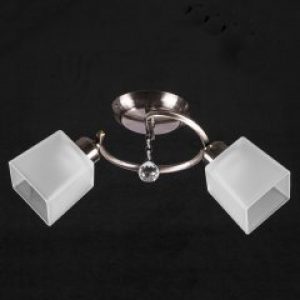 Припотолочная люстра на две лампочки (античная бронза) P3-7195/2C/AB+WT