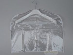 Чехол для одежды VPL 60 х 50 см прозрачный с белым кантом