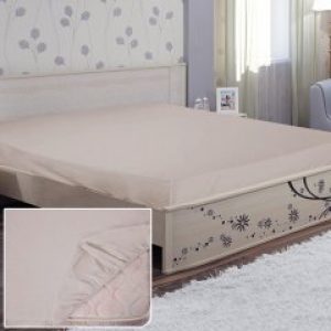 Простынь на резинке Ярослав бязь светло - серая 08 (90*200+20)