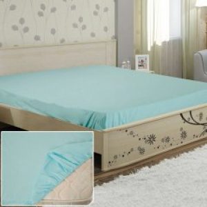 Простынь на резинке Ярослав бязь ментоловая 11 (90*200+20)