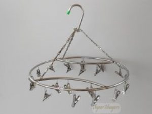 Вешалка вертушка Hanger круглая металл диаметр 34 см на 20 прищепок