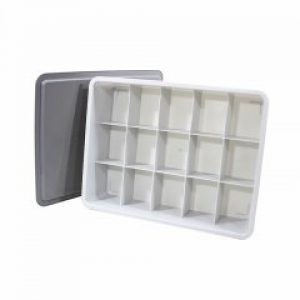 Пластиковый ящик/органайзер Lesko J-2020 для белья 15 ячеек