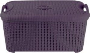Корзина с крышкой Planet Flexi 32 л Темно-фиолетовый (10553kmd)
