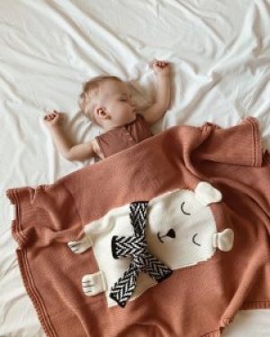 Плед Lamon Bear терракотовый 75х120 (ROZ6400058824)